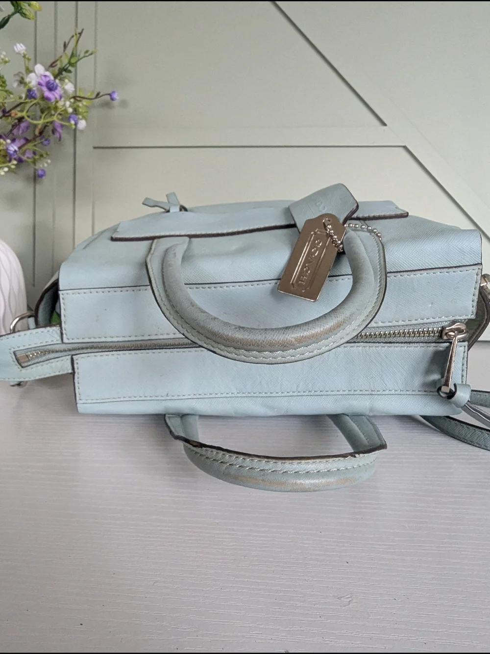 Coach Bleecker Mini Riley Carryall in Saffiano leather,